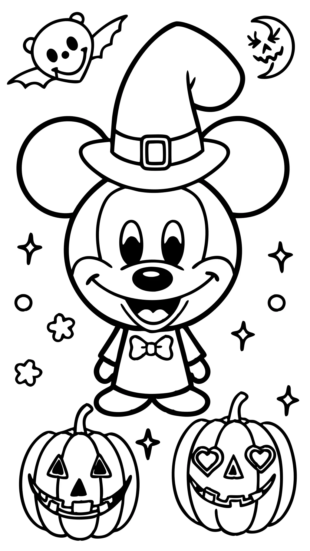 disney halloween printable coloring pages